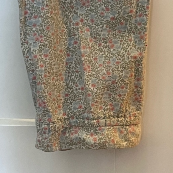 Vintage 100% cotton flannel cozy floral ruffled pyjama set - Picture 6 of 13